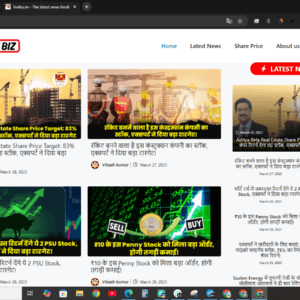 Sold Out Livebiz.in Frash adsens approved Website - share market nich