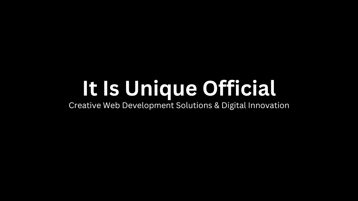 It Is Unique Official